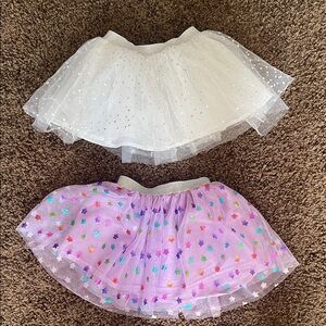 Sparkle Kids White and Pink Tutu Skirt set